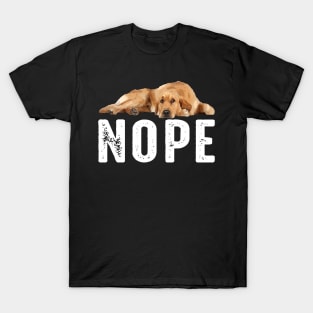 Retriever Royalty Golden NOPE, Stylish Tee for Dog Lovers T-Shirt